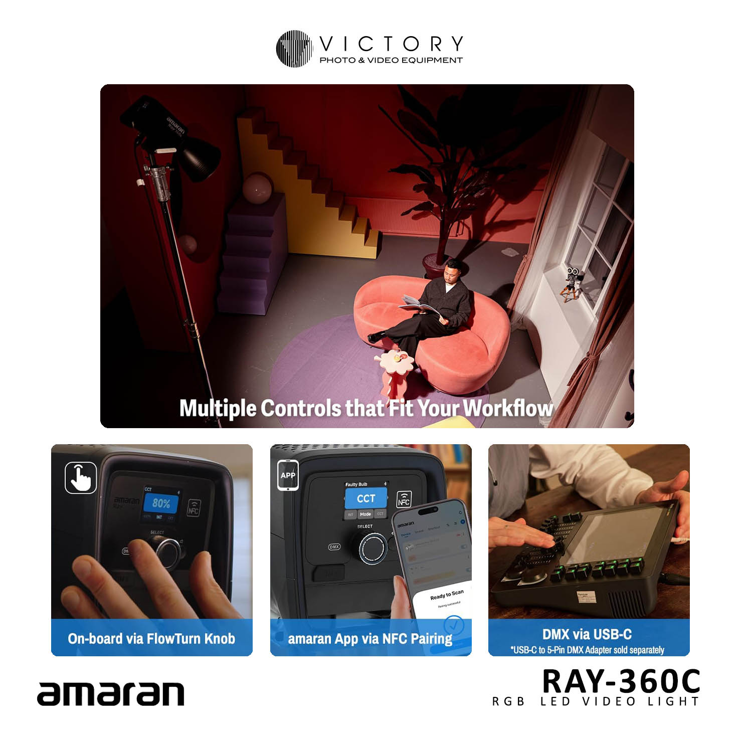 Amaran ray 360C RGB-6