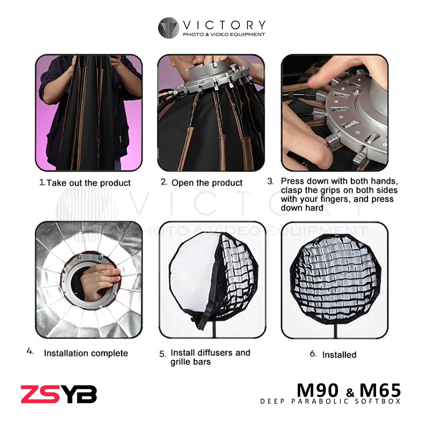 ZSYB M90 Softbox Deep Parabolic-4