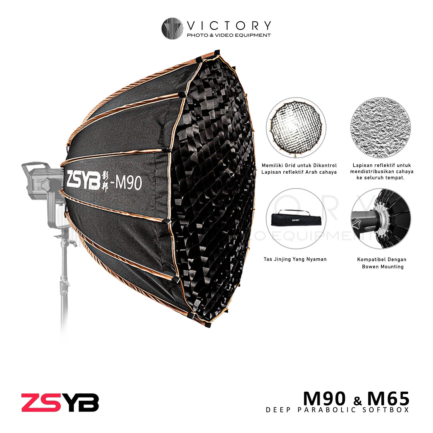 ZSYB M90 Softbox Deep Parabolic-5