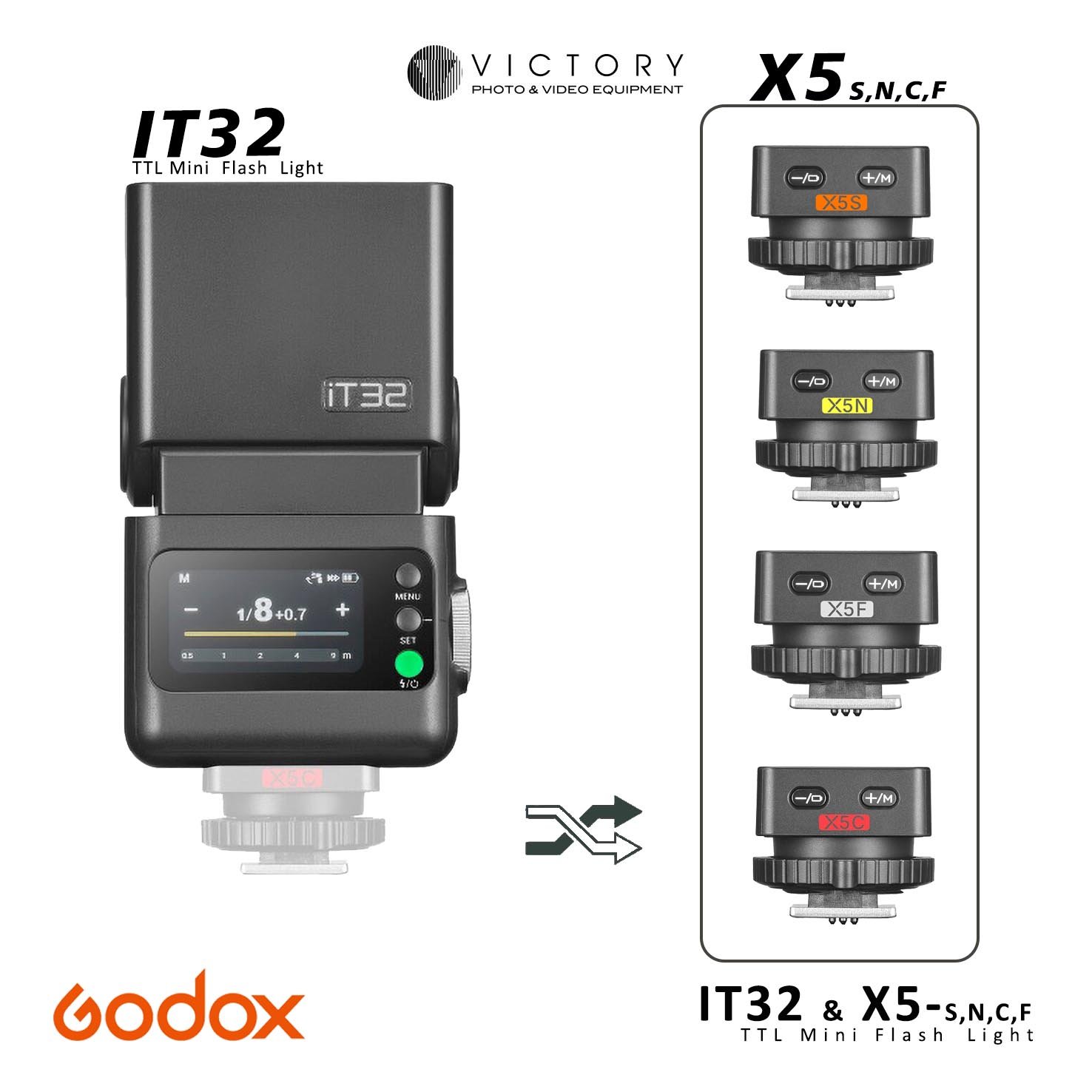 Godox IT32 & X5-4